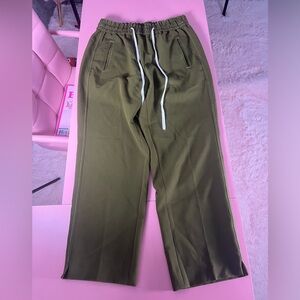 J Crew Small Olive Green‎ Drapey Drawstring Pant Women AJ015